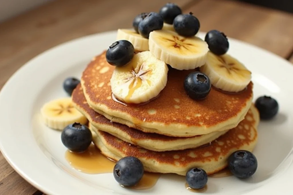 Banana Blueberry Pancakes