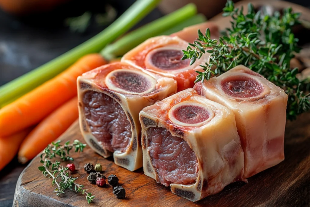 Beef Soup Bones and Vegetables for Broth