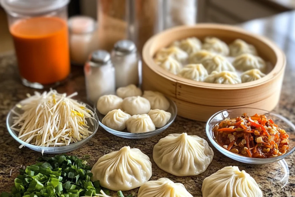 Ingredients for Vegetarian Soup Dumplings