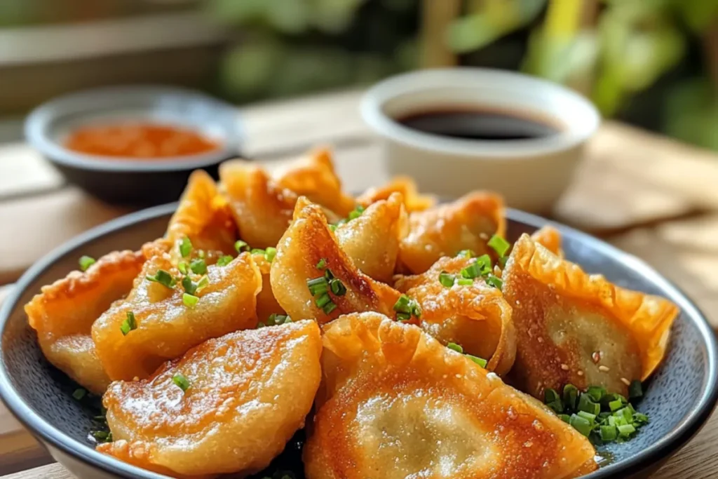 Pan Fried Vegetarian Dumplings