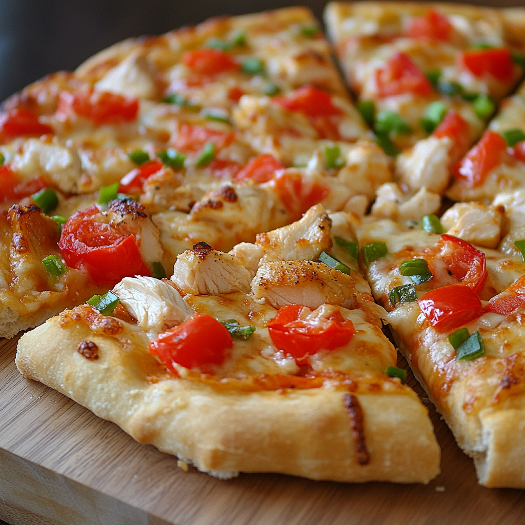 Cooked chicken pieces on a pizza Should I cook chicken before putting on pizza?