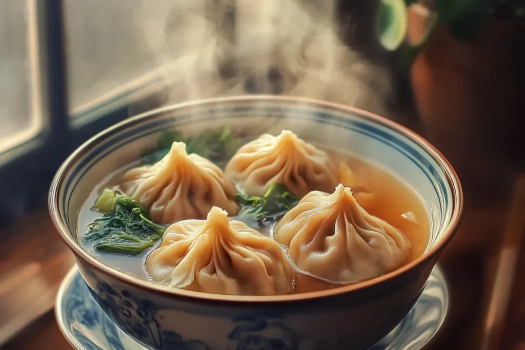 Steaming Vegetable Soup Dumplings