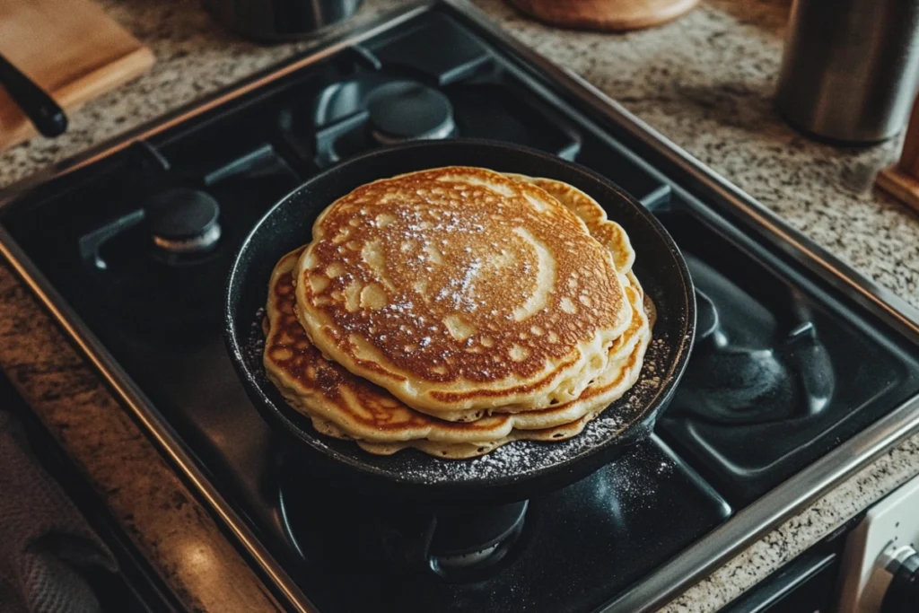 what is the best way to store leftover pancakes? stacked neatly