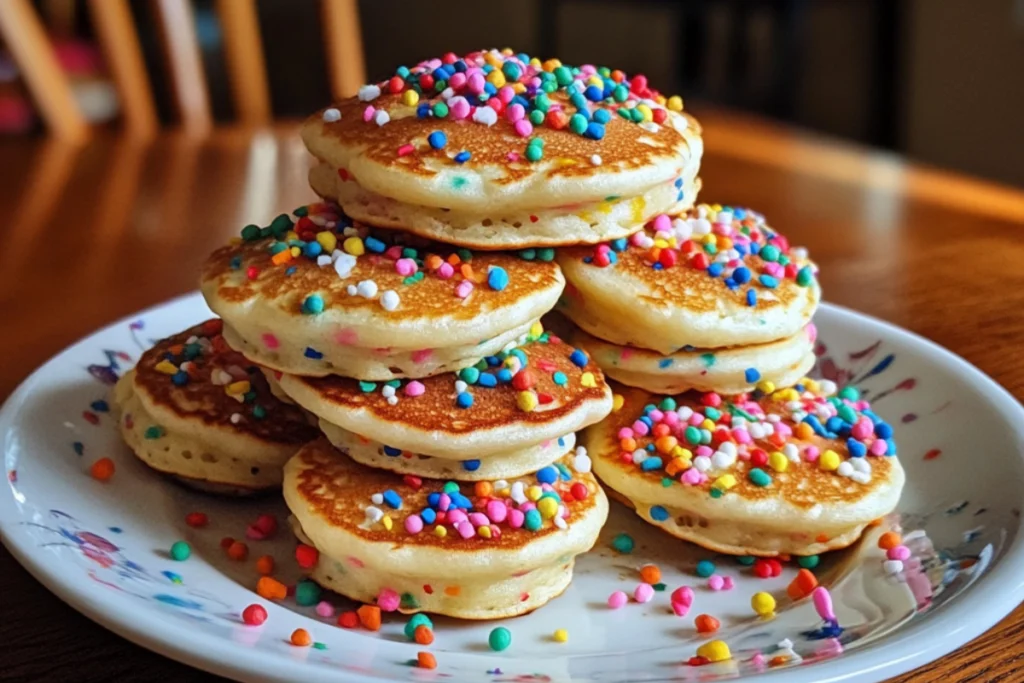 What are the ingredients in Funfetti mini pancakes?