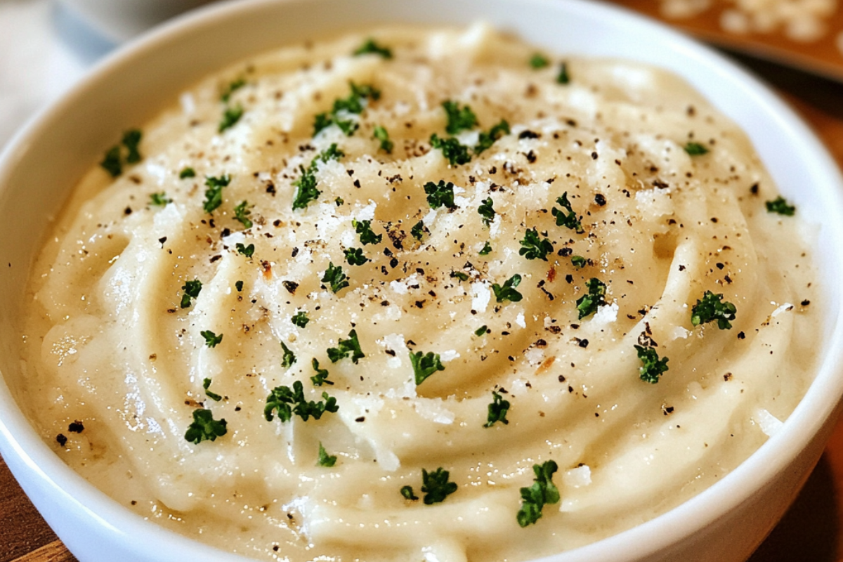 What is garlic parmesan sauce made of?