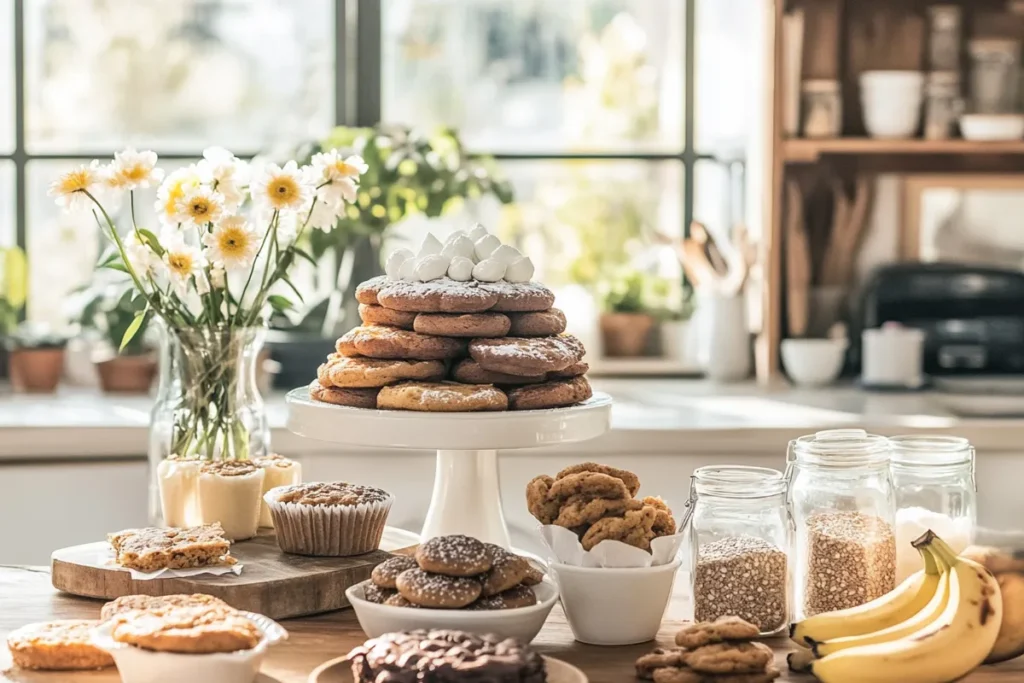 What happens if you don t use egg in baking? Assorted egg-free baked goods with common egg substitutes