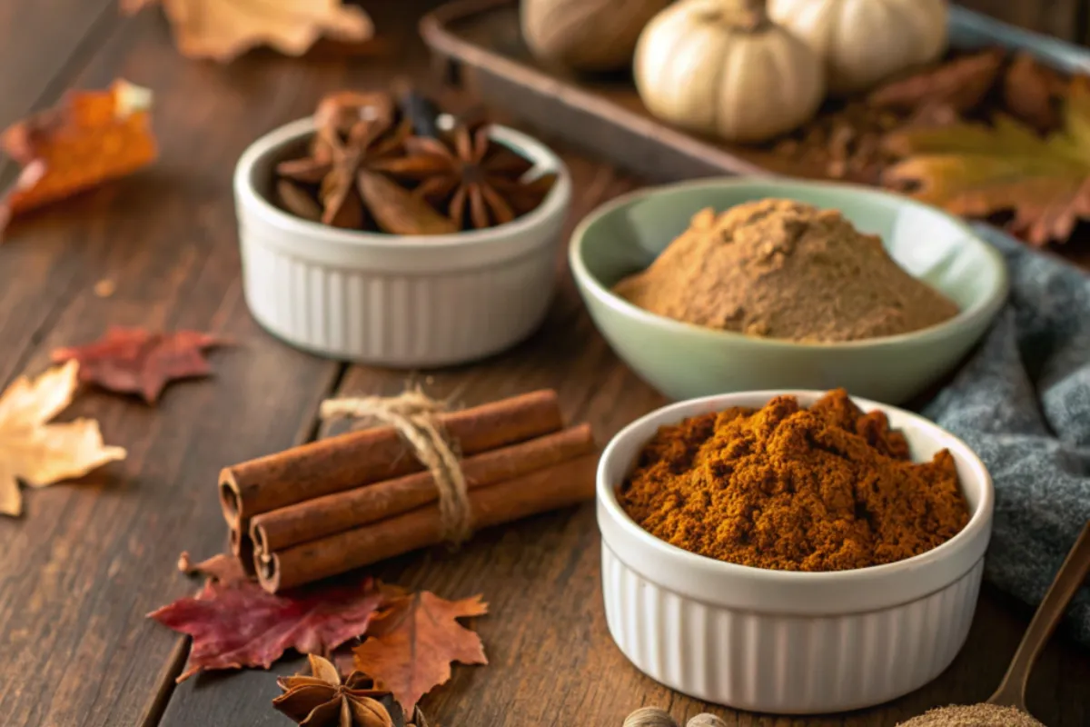 Spices for a 1 tsp Pumpkin Pie Spice Substitute.