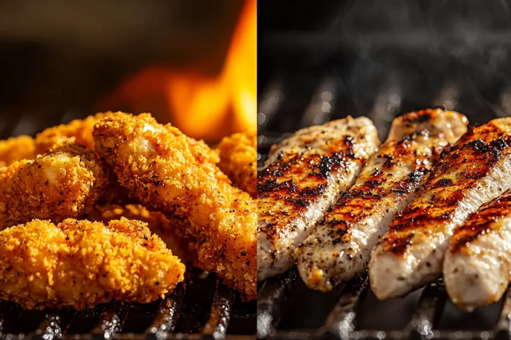 Fried vs. Grilled Chicken Tenders Calories