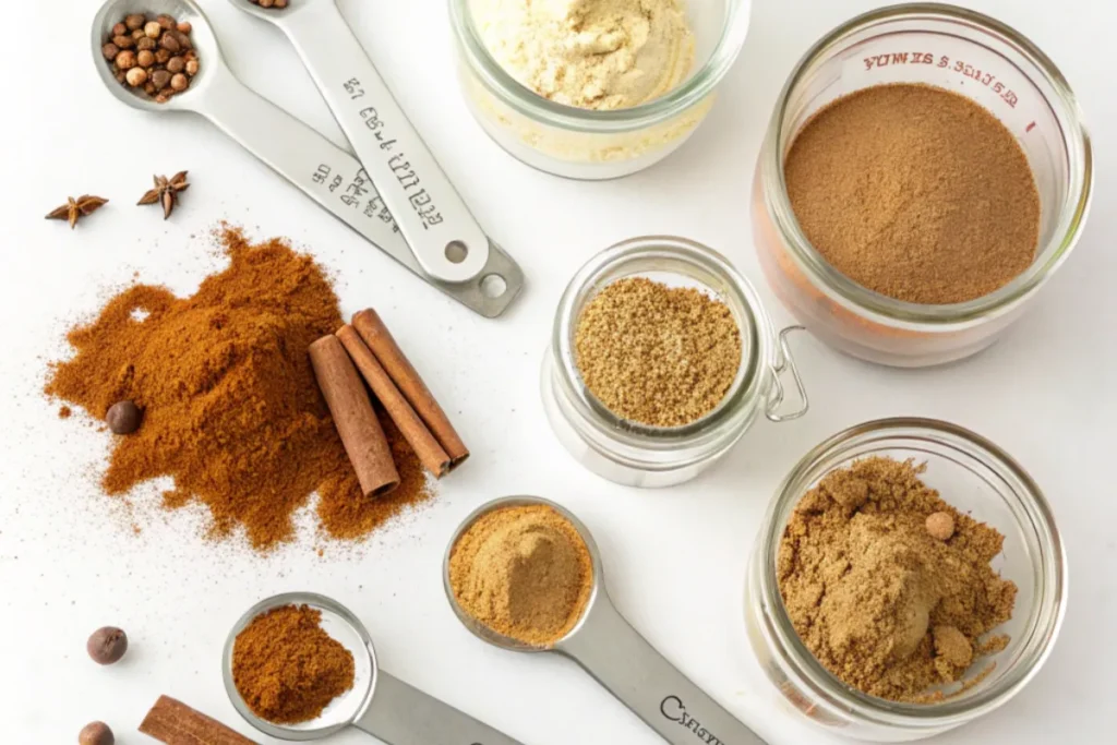 Mixing Ingredients for Pumpkin Pie Spice Substitute