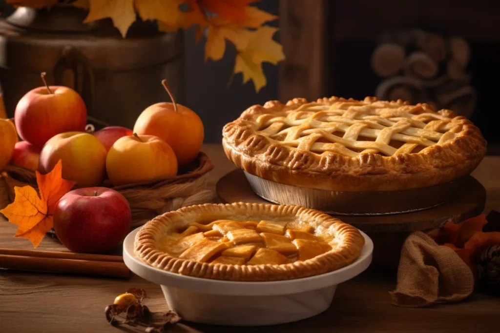 Pumpkin Pie and Apple Pie with Seasonal Spices