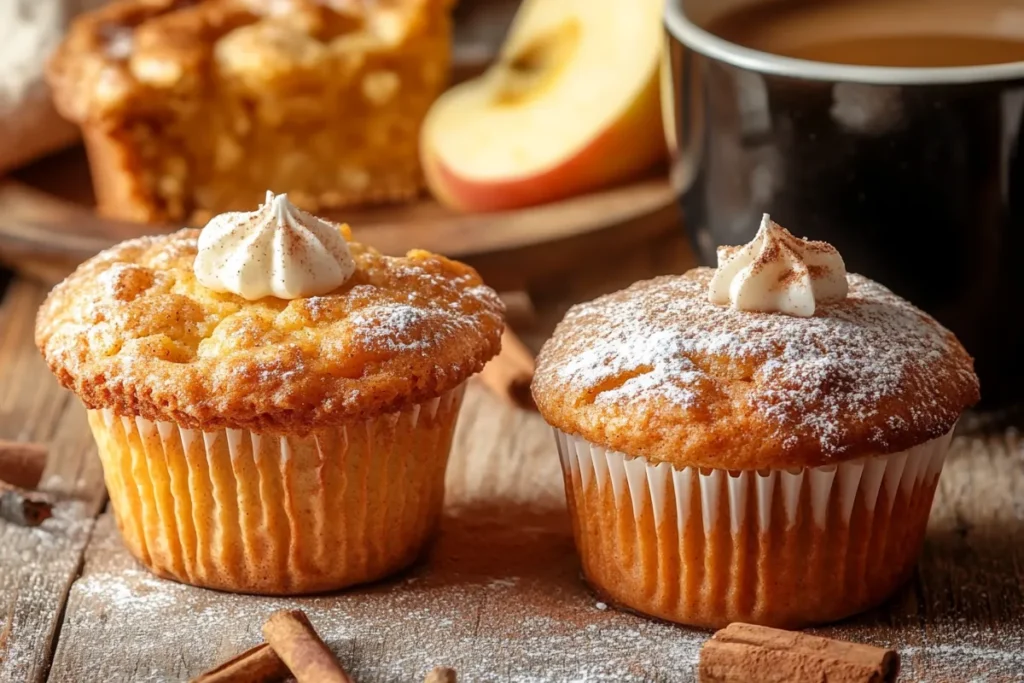 Pumpkin Spice Muffins and Apple Pie Slice - Pumpkin Spice vs Apple Pie Spice: The Ultimate Comparison