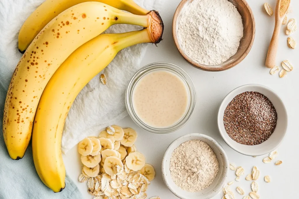 Vegan Pancake Ingredients on a Countertop