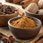 Ingredients to replace no pumpkin pie spice, including cinnamon, nutmeg, and ginger.