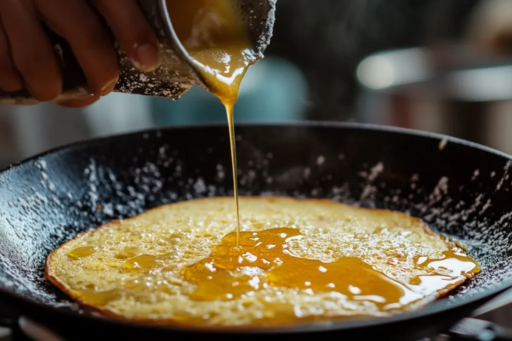 Cooking Oatmeal Flour Pancakes