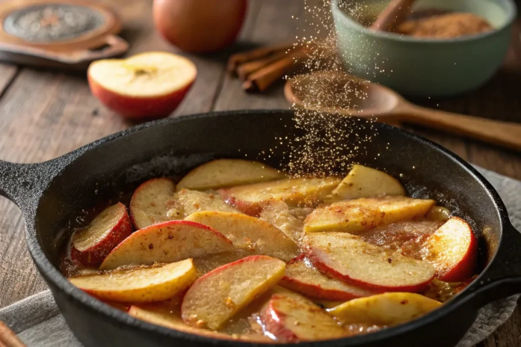 Par Cooking Apple Slices