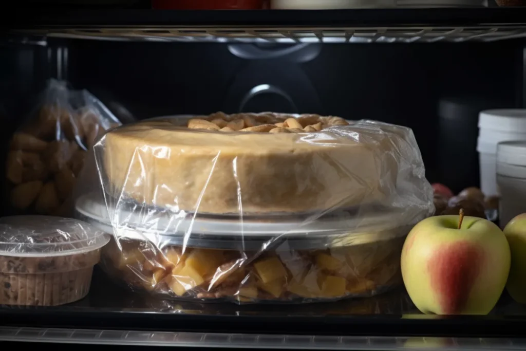 Can I Put an Uncooked Apple Pie in the Fridge? Unbaked apple pie stored in a refrigerator